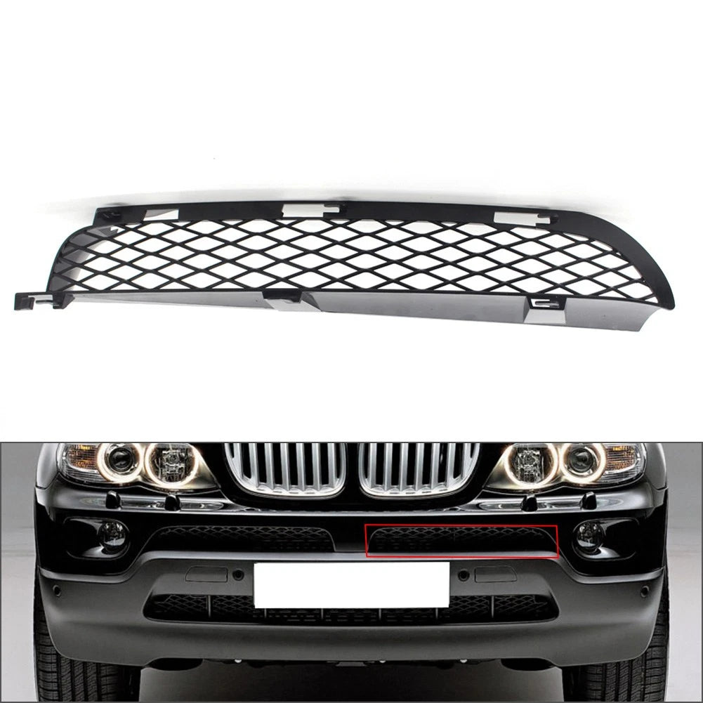 Front Grille Upper Bumper Mesh Grill Left Side For BMW X5 E53 2003-2006