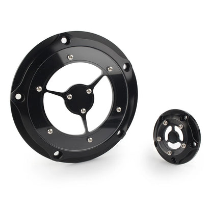Black Derby Timing Timer Cover For Harley Road King Electra Glide Softail US