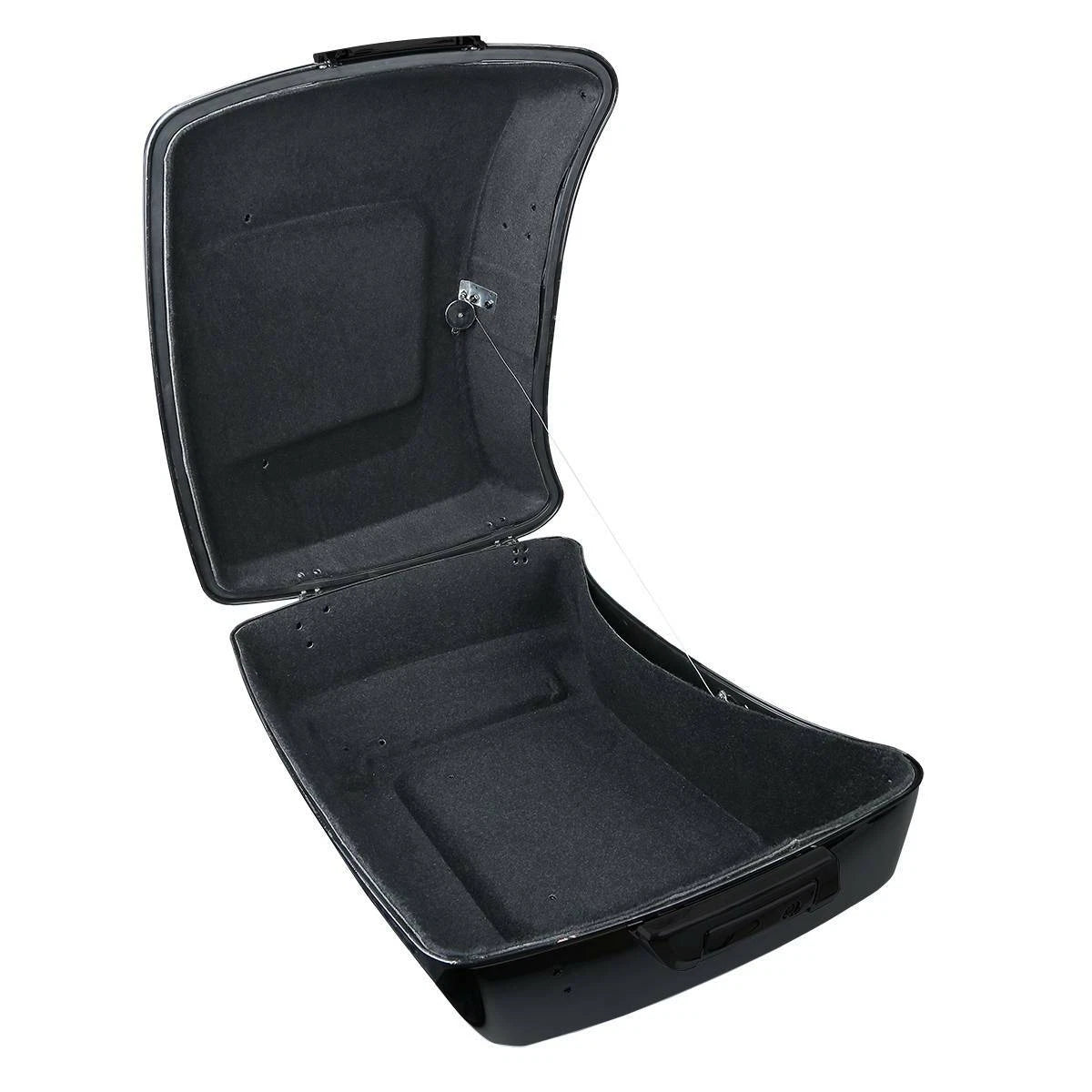 Black King Trunk Backrest Mount Rack Fit For Harley Touring Road Glide 09-13 US