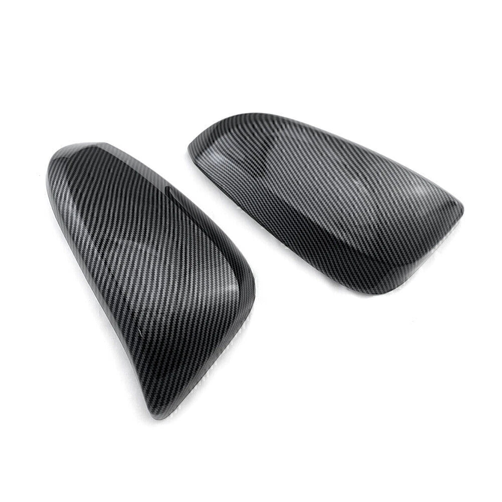 Fit Toyota Hilux Revo 2015 - 2022 Style Side Door Mirror Cover Trim Carbon Fiber