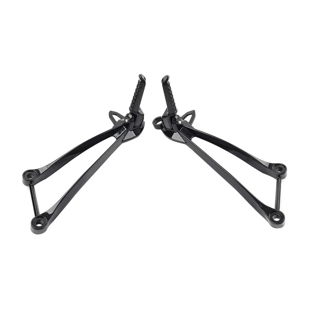 Rear Passenger Footpegs Pegs Bracket For Kawasaki Ninja ZX6R 09-24 ZX10R 2008-10