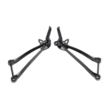 Rear Passenger Footpegs Pegs Bracket For Kawasaki Ninja ZX6R 09-24 ZX10R 2008-10