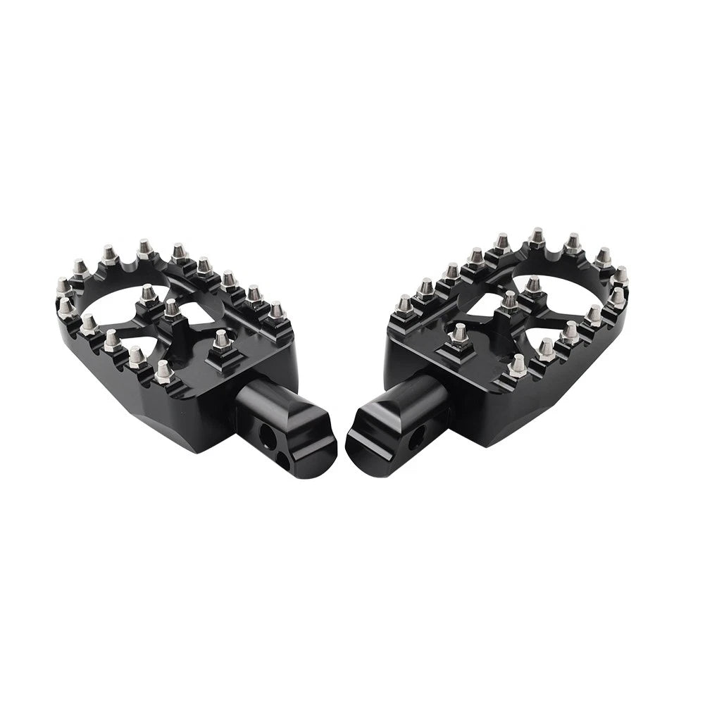 Rear Black  FootPeg Passenger Pedal For Harley FXBB FXLR FXLRS FXLRST FXST FLSB