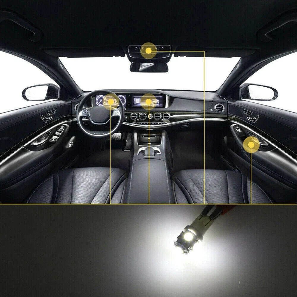 28Pcs LED Interior Lights Bulbs Set 6000K Car Trunk Dome Map License Plate Lamps