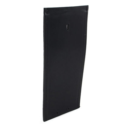 Black Plain Leather Gas Tank Panel Bib No Design Simple Smooth For Harley