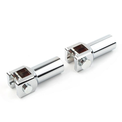 Silver Rear Footrest Pegs Support Mount Bracket for Harley 2000-2018