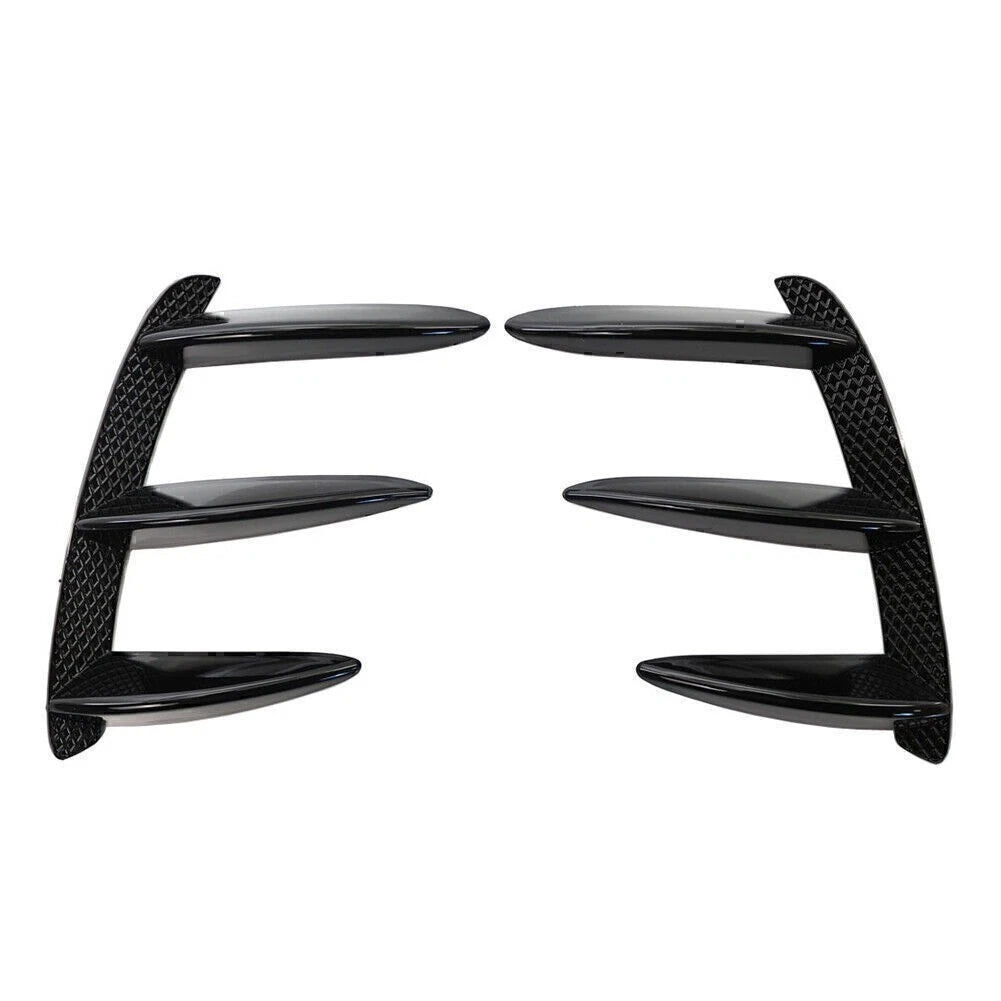 BLK Rear Bumper Spoiler Canard Air Vent For Mercedes Benz W176 A200 A250 A45