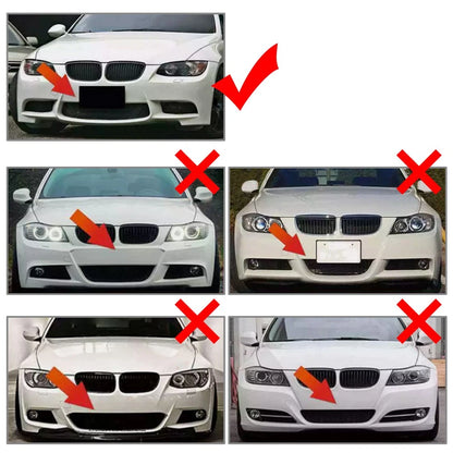 US Front Bumper Fog Light Grille For BMW 3 Series E90 E92 E93 M3 Style 2009-2011