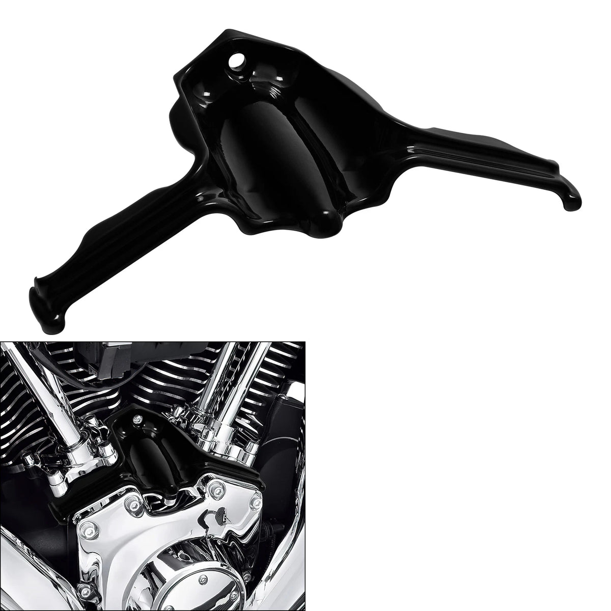 Tappet Block Accent For Harley Road King Glide Dyna Fat Bob Twin Cam 99-17 Black