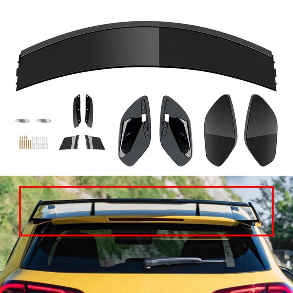Black Rear Roof Spoiler Wing Kit For Mercedes Benz A Class W177 A160 A180 19-24