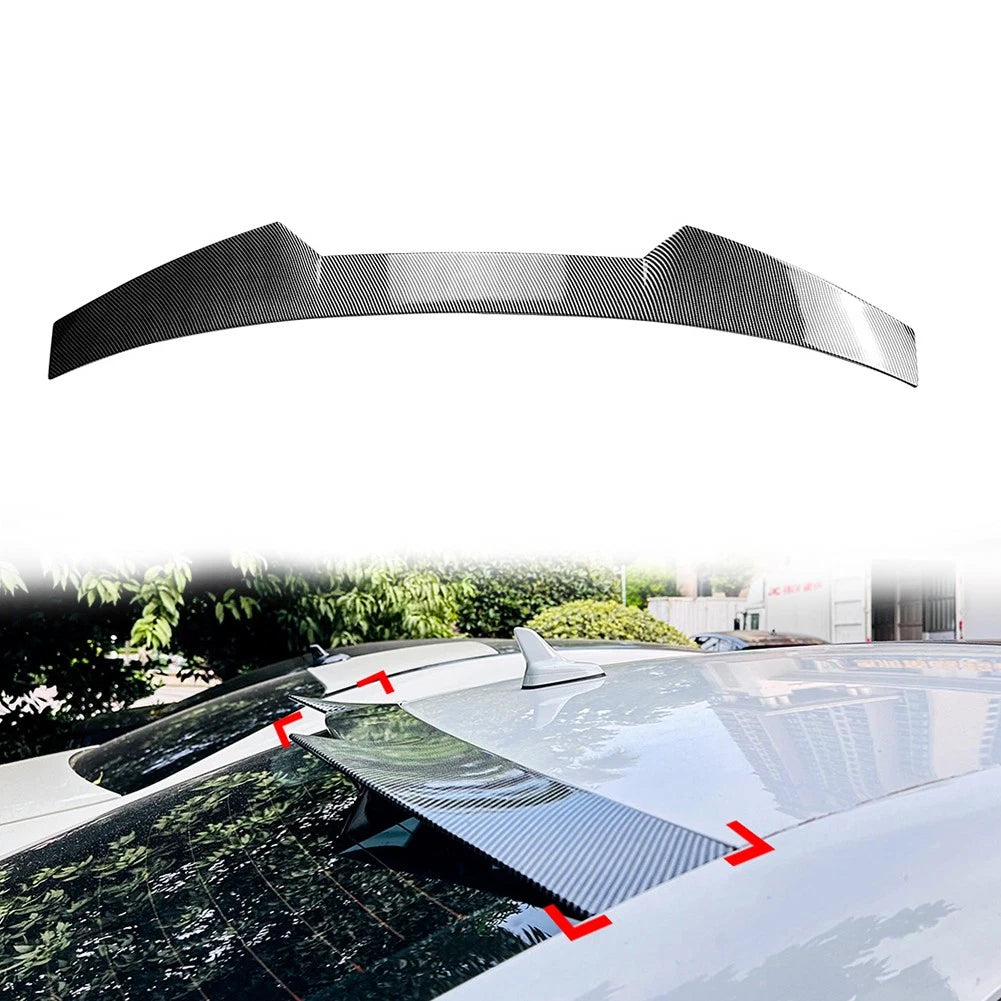 Carbon Look Rear Roof Spoiler Wing Lip For Audi A3 S3 RS3 4-Door Sedan 2014-2020