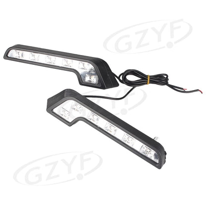 2x L-Shape Euro 6-LED Daytime Running Lights DRL Universal for Mercedes-Benz Car