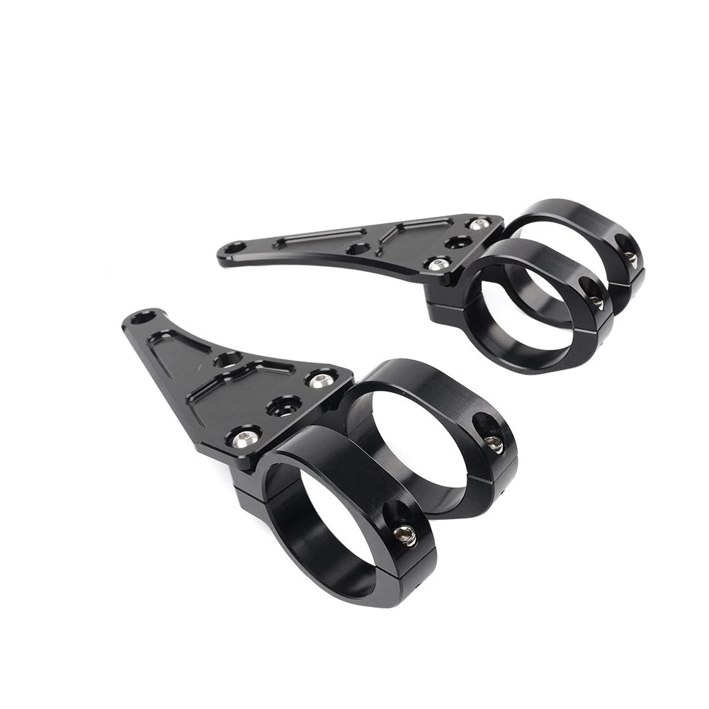 45MM Motorcycle Headlight Bracket Mount Clamp Fork Tube Holder For Harley