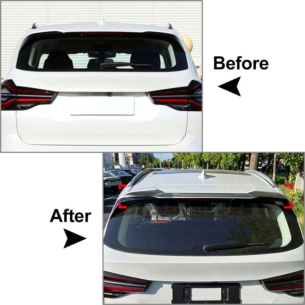 Glossy Black Rear Window Roof Spoiler Wing Lip For BMW X3 G01 2018-2024