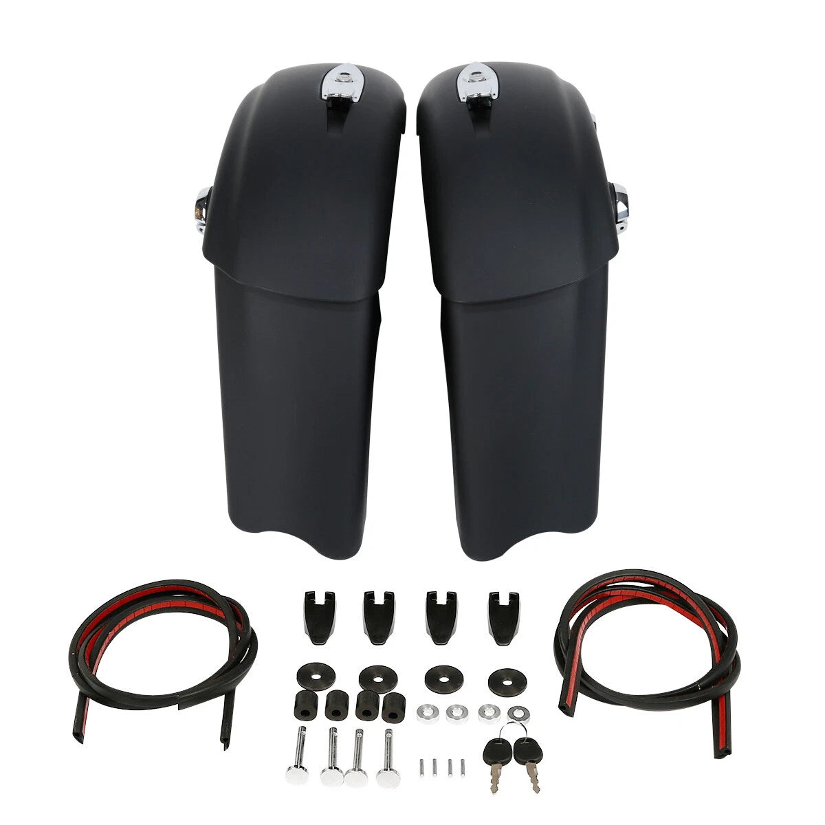 Matte Hard Saddle Bags Electronic Latch For Indian Chieftain Dark Horse 16-18 US