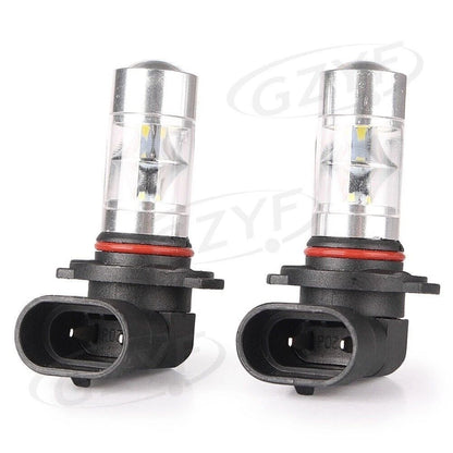 Pair H10 60W 6000K LED Headlight Bulb Kit 60W High Beam Light Lamp White USA