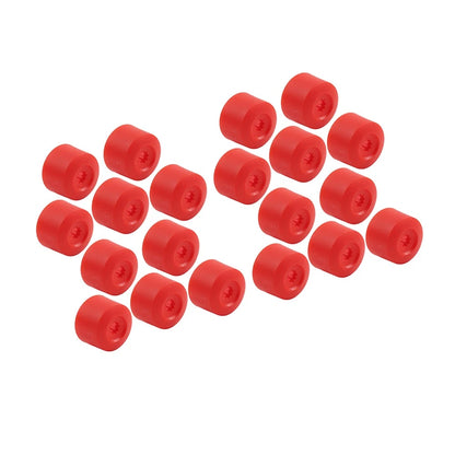20x 17mm Car Wheel Lug Nut Bolt Cover Caps For Volkswagen Golf Passat Beetle Red