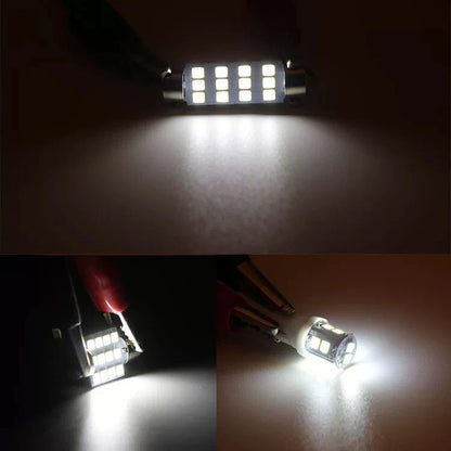 20Pcs T10 LED Light Car Bulbs Auto Lamp For Interior Dome Map Set Inside White