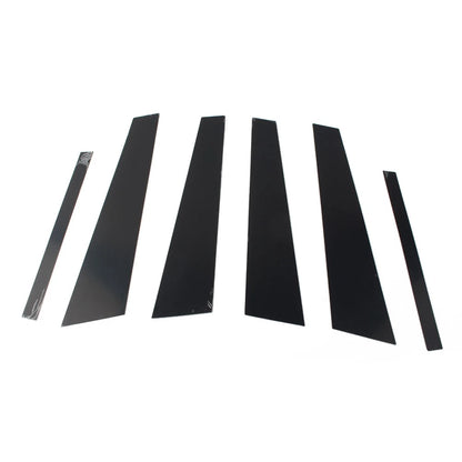 6 Pcs Car Door Window Column BC Pillar Post Trim For BMW 5 Series F10 2011-2017