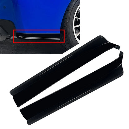 2pcs Glossy Black Rear Bumper Side Aprons Spats For Suabru WRX STI VA 2015-2021