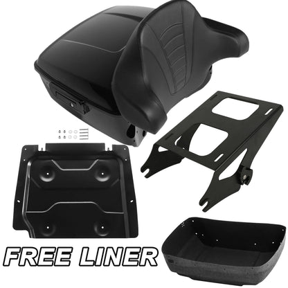 King Trunk Pad Mount Plate Fit For Harley Touring FLHT FLHX 14-Up
