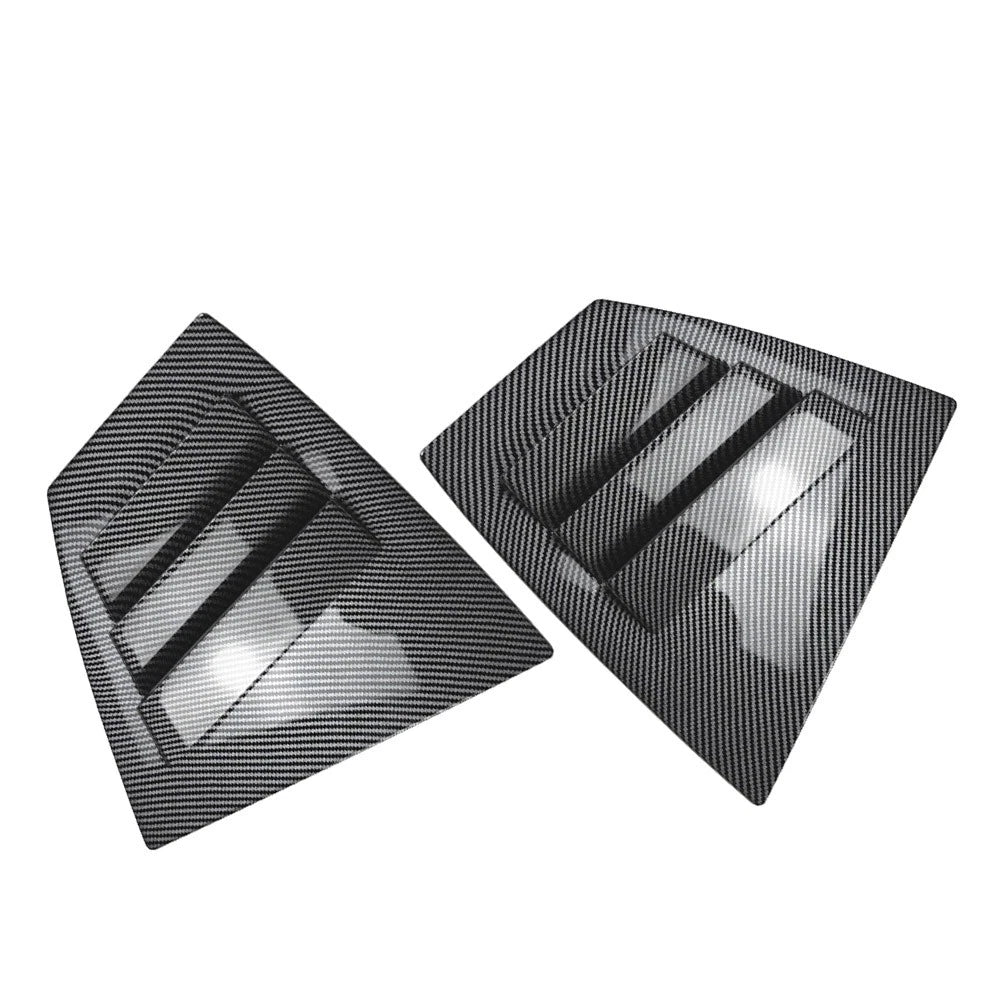 2pcs ABS Rear Window Shutter Louvers Cover Trim For Subaru WRX STI VA 2014-2021