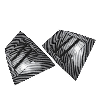 2pcs ABS Rear Window Shutter Louvers Cover Trim For Subaru WRX STI VA 2014-2021