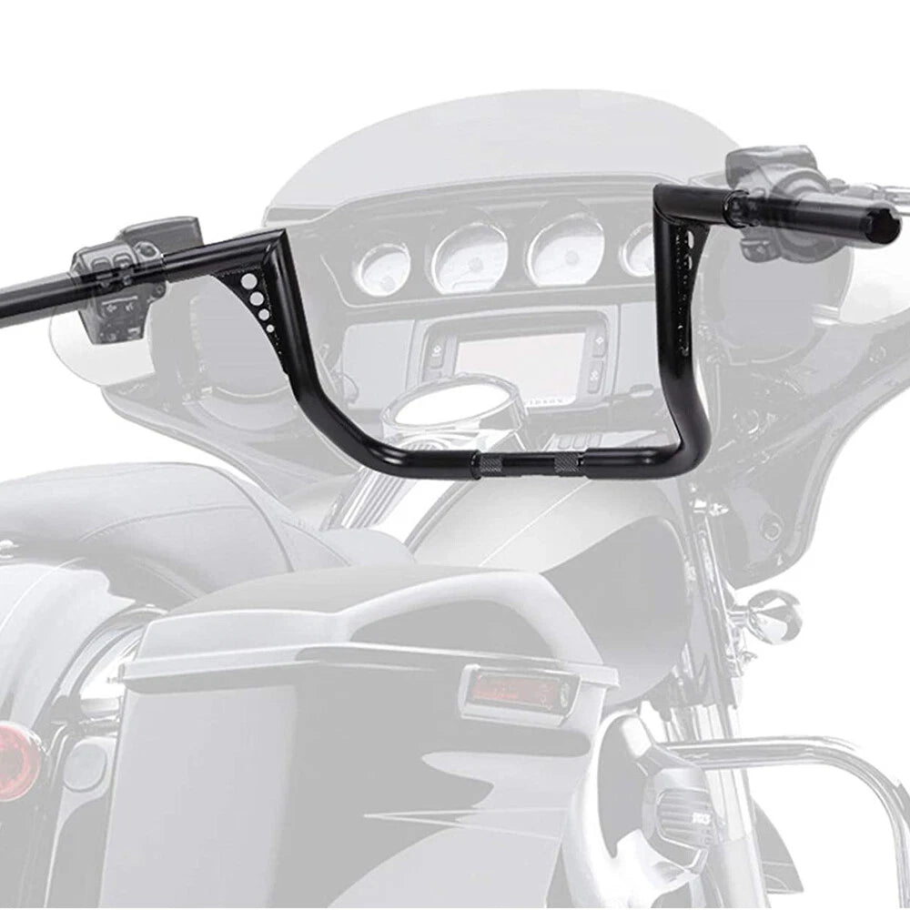 12" Rise Ape Hanger HandleBars 1-1/4" Fat For Harley Touring CVO Electra Glide