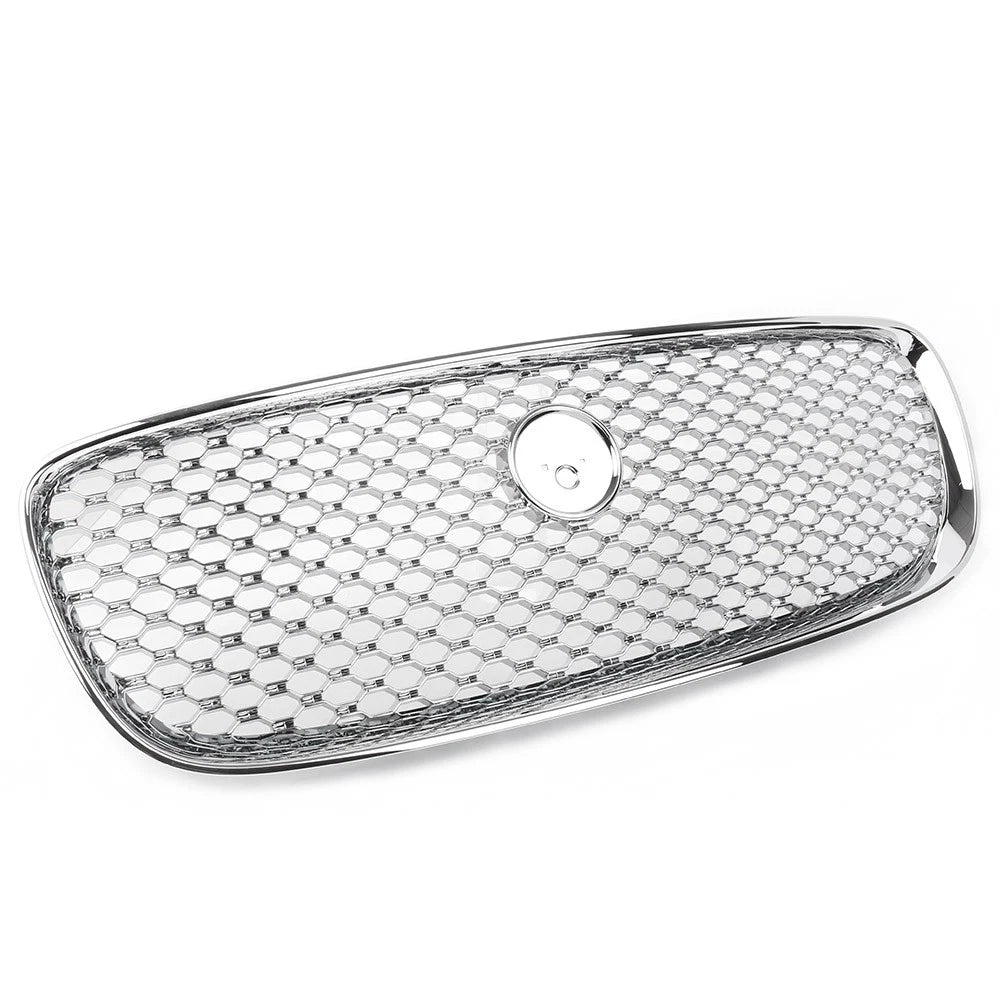 Chrome Hood Grille Front Upper Mesh Radiator Grill Fit Jaguar XF XFR 2016-2020