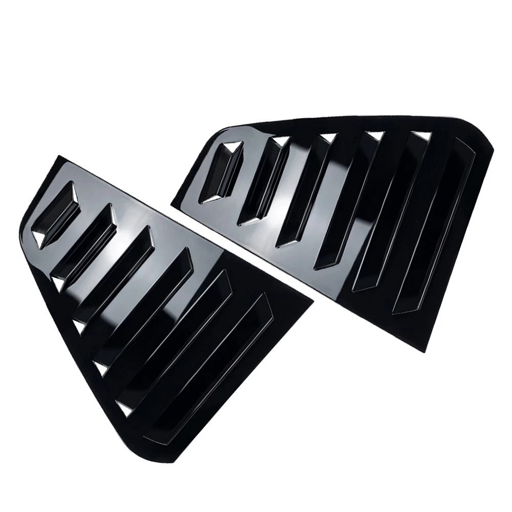 Rear Window Side Vent Shutter Louver Cover Trim For VW Golf MK7 MK7.5 2014-2019