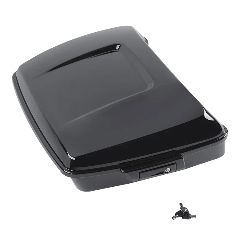 Black Chopped Trunk Mount Rack Fit For Harley Touring Road Glide King 2014-Up 15