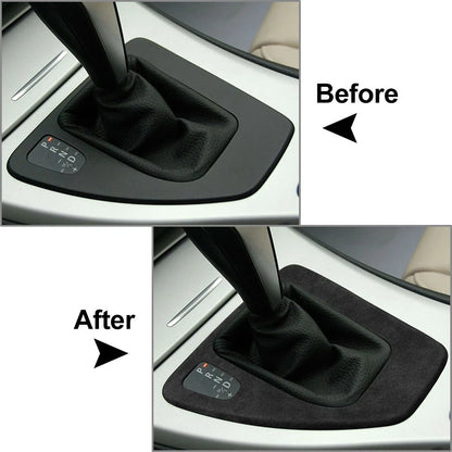 Gear Shift Panel Frame Cover Trim For BMW 3 Series E90 E92 E93 2005-12 Dark Grey