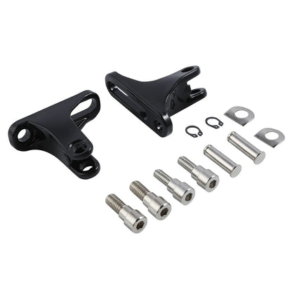 Black Passenger Footpeg Foot Pegs Mount For Harley Touring Electra Glide 1993-Up