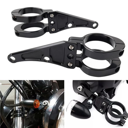 54MM Motorcycle Headlight Bracket Mount Clamp Fork Tube Holder For Harley