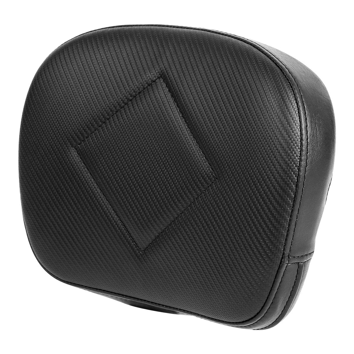 Black Rear Passenger Backrest Pad & Mount Brackets Fit For Harley Touring Glide
