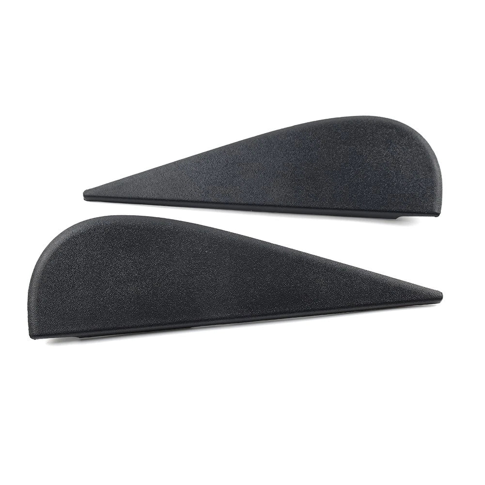 Door Side Mirror Triangle Flag Applique Black For Jeep Wrangler JK 2007-18 Pair