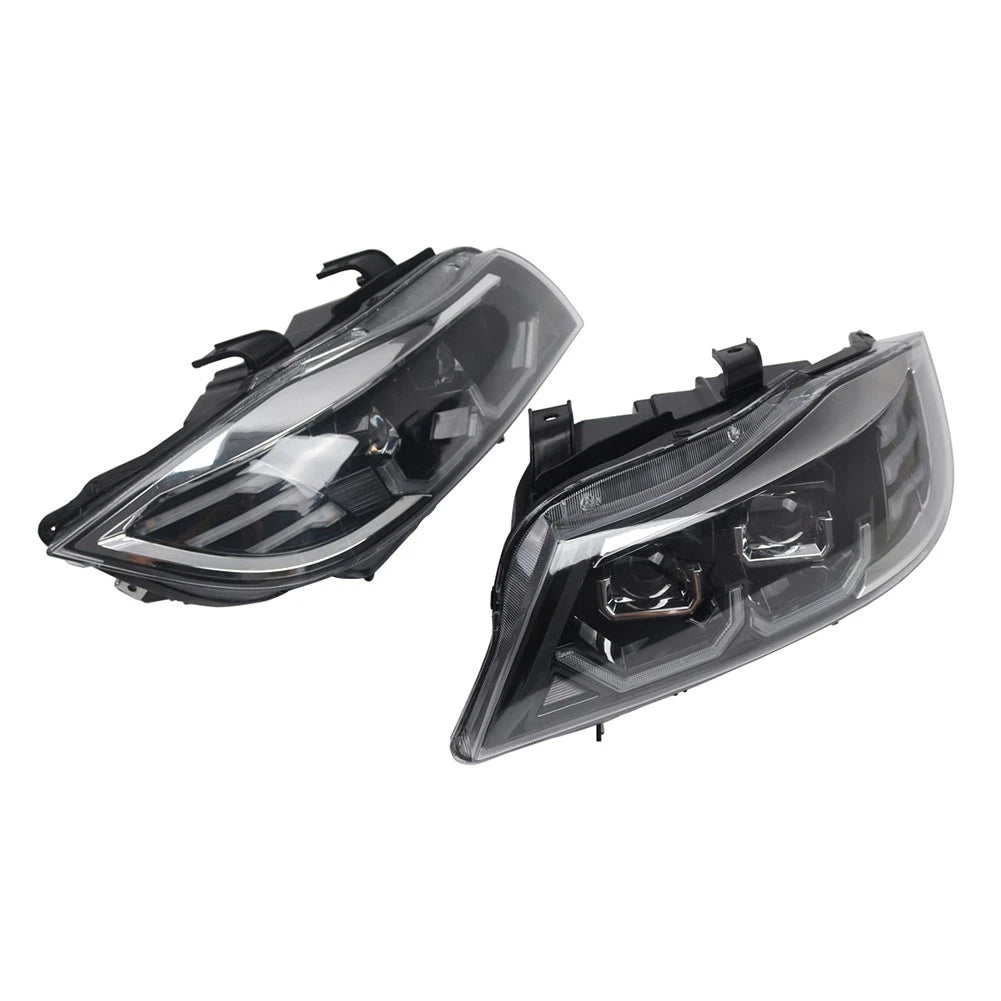 Pair Headlight Headlamp Assembly For BMW 3 Series E90 E91 Pre-LCI 2004-2007