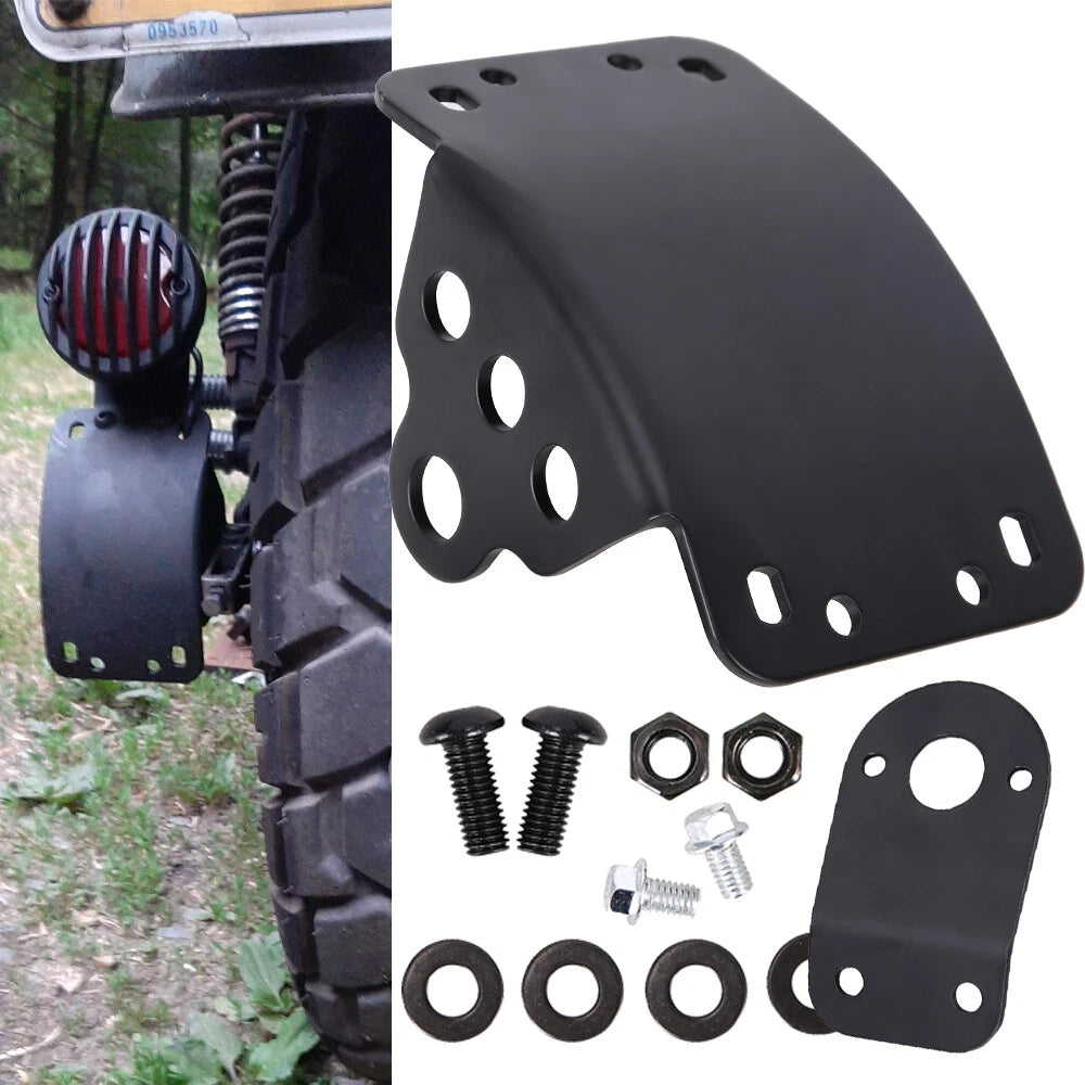 3/4" License Plate Brake Taillight Lamp Bracket Holder for Harley Chopper Bobber