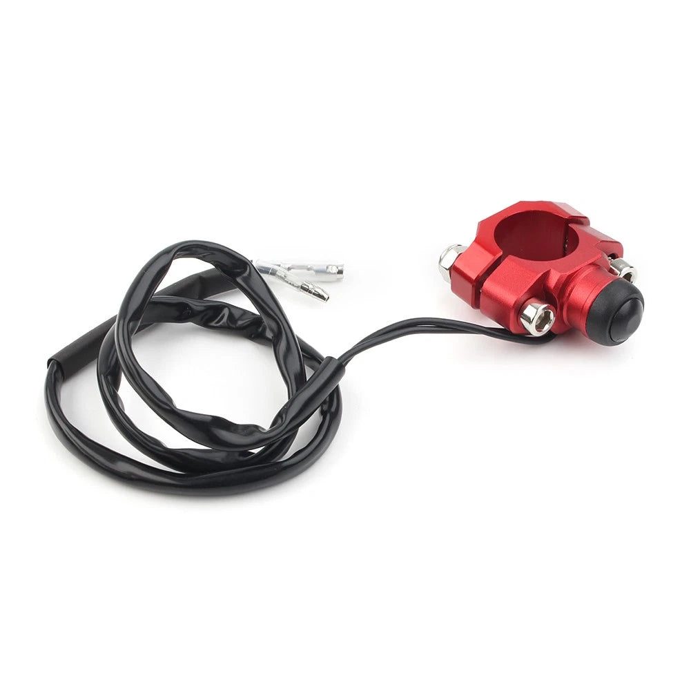Universal Rotating Bar Clamp Start Stop Kill Switch Button fit 7/8" 22 Handlebar