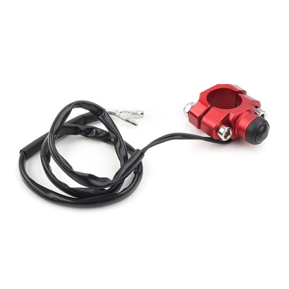 Universal Rotating Bar Clamp Start Stop Kill Switch Button fit 7/8" 22 Handlebar