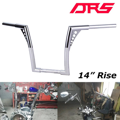 14" Rise Ape Hanger Handlebar For Harley FLST FXST Sportster XL Custom Dyna