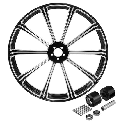 23" Front Wheel Rim Dual Disc Wheel Hub For Harley Street Glide Non ABS 97-21 20
