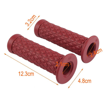 Motor Handlebar Grips Left&Right For Motorcycle With 7/8" 22mm Handlebar Coffee