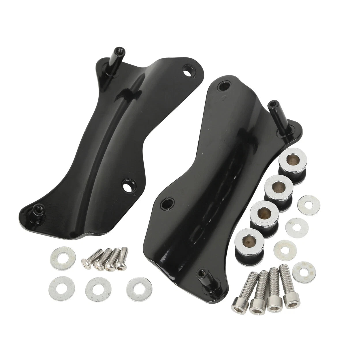 Chopped Trunk Pad Black Mount Plate Docking Fit For Harley Touring Glide 14-Up