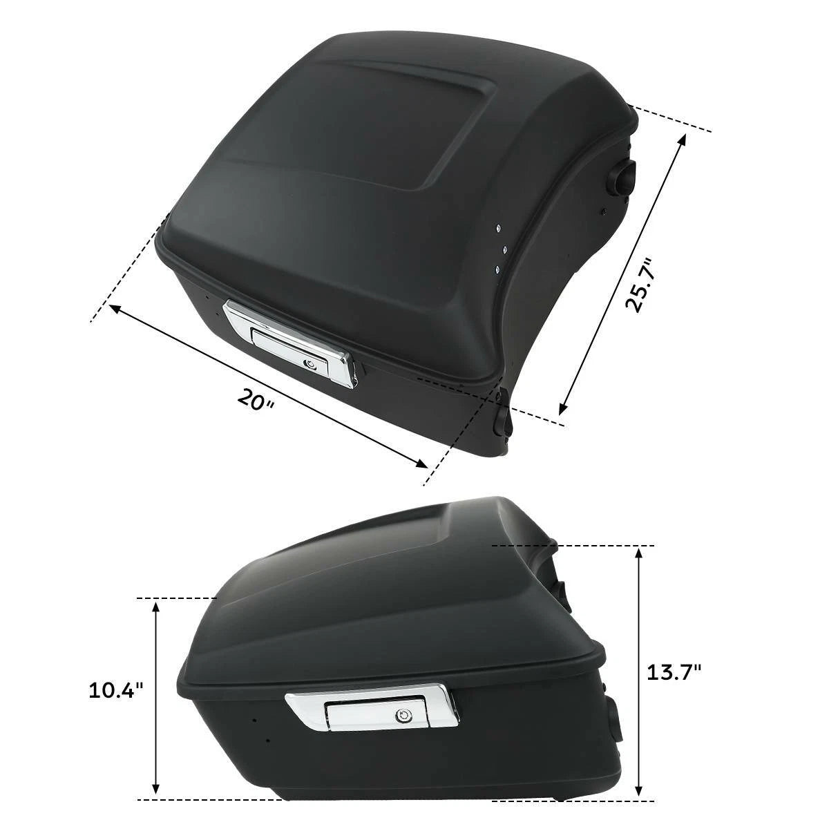 King Trunk Backrest Pad Mount Fit For Harley Touring Glide 2014-Up