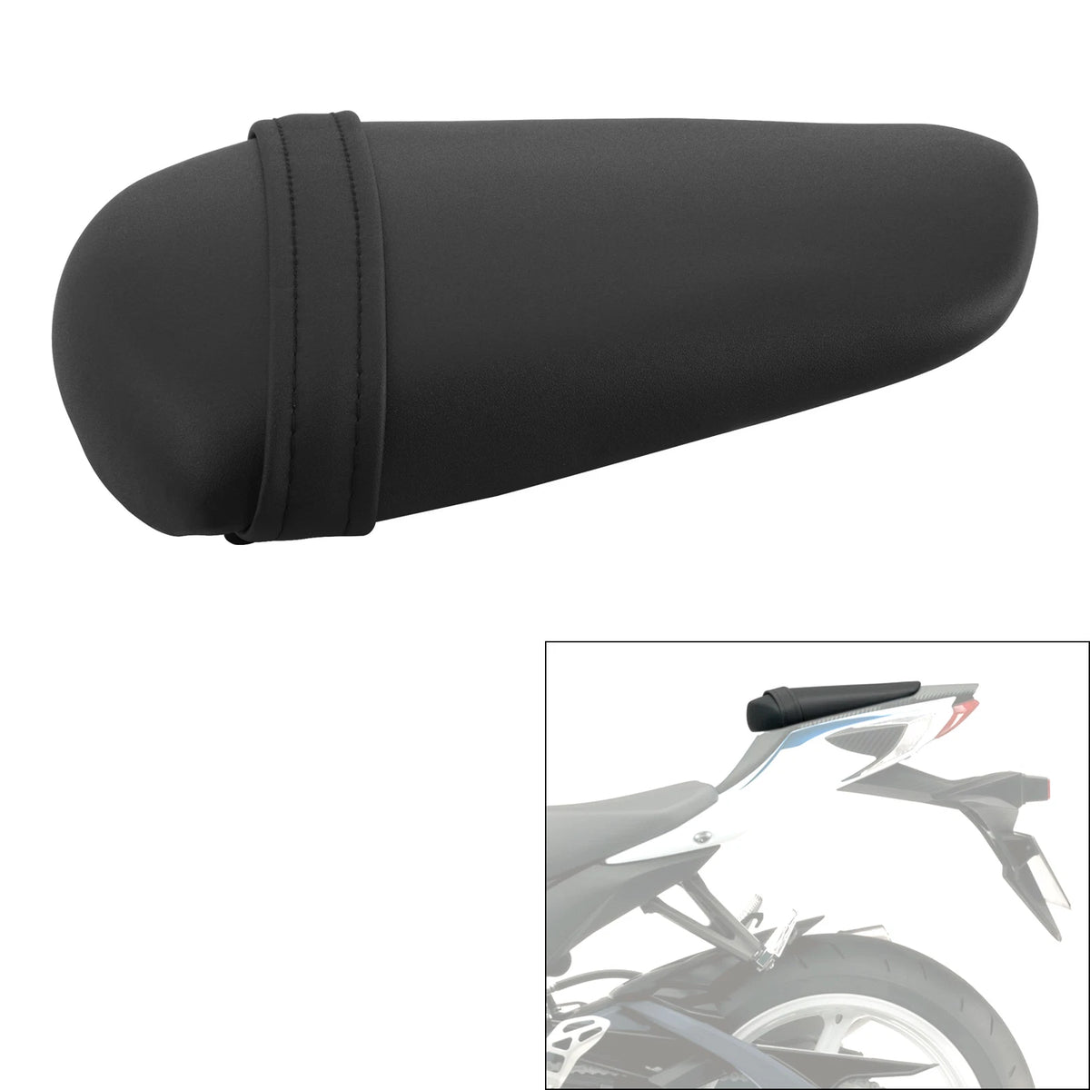 Rear Pillion Passenger Seat Fit For SUZUKI GSXR 600 750 2011-2026 2023 22 Black