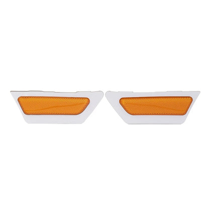 1 Pair Front Bumper Reflector Side Marker Light Yellow For Audi A4 B9 2017-2019