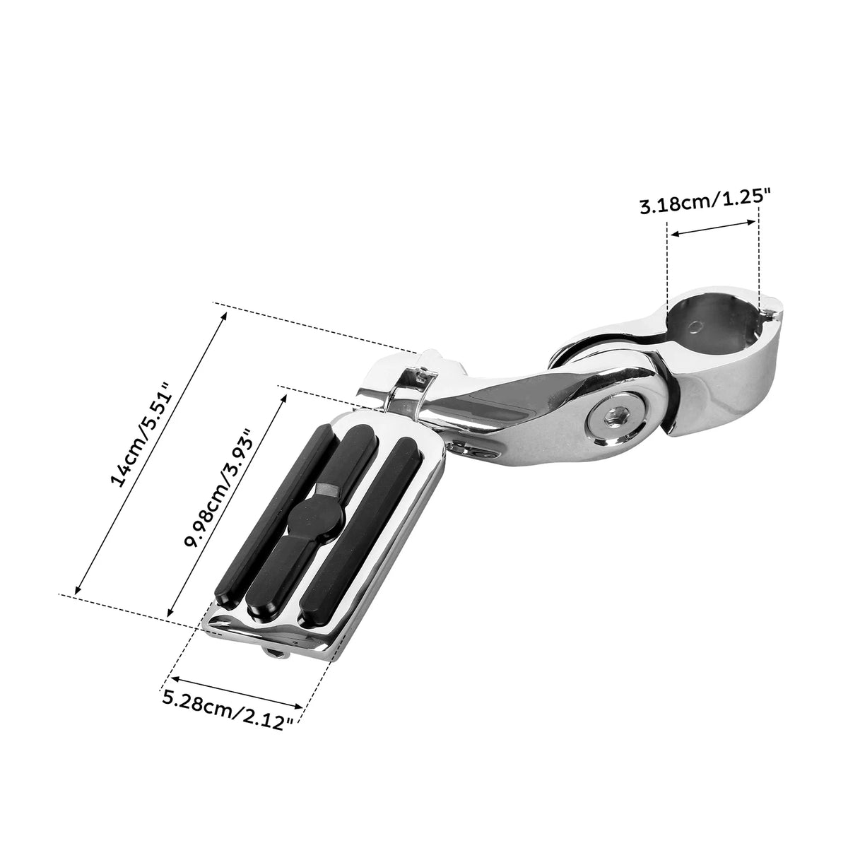 1-1/4" Highway Short Mounting Foot Pegs Fit For Harley Touring Electra Glide US