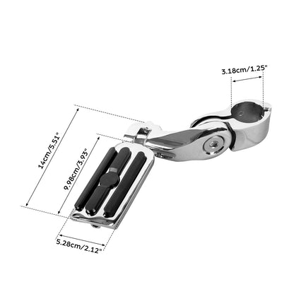1-1/4" Highway Short Mounting Foot Pegs Fit For Harley Touring Electra Glide US
