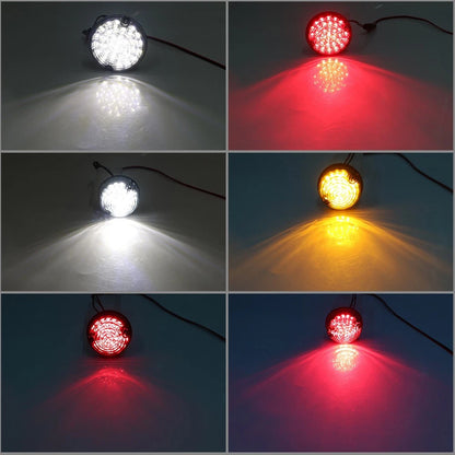10Pcs Upgrade Round Led Indicator Light Lamp Kit For Land Rover Defender 1990-16